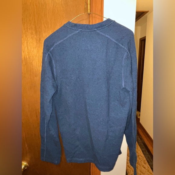 Michael Kors: Medium Blue Quarter Button Up - Picture 2 of 2